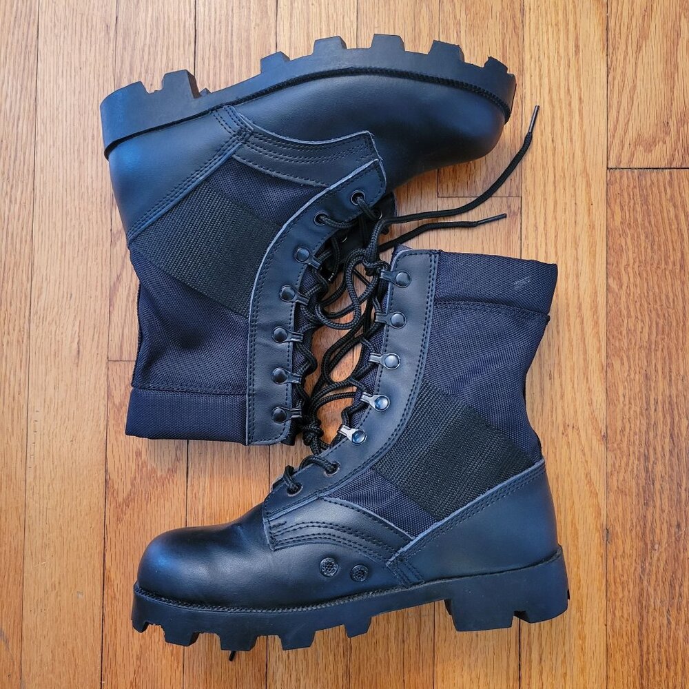 Rothco 6R Black Military‎ Combat Boots Lace Up Moto Grunge High Top